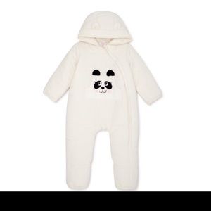 New Baby Plush Panda Snowsuit Bunting Pram 3-6 m